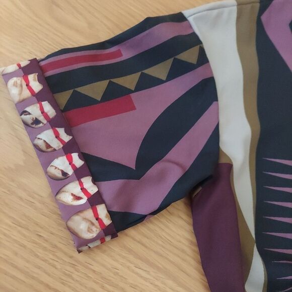 Jamie Okuma Parfleche Pocket Dress Geometric Art To Wear Short Sleeve Sz XS - Picture 3 of 11